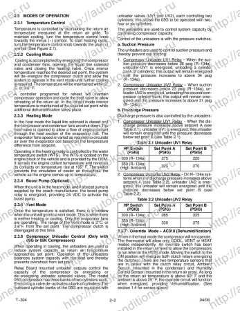 operation and service manual transport air conditioning unit for models ac310 ac350