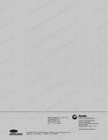 operation and service manual transport air conditioning unit for models ac310 ac350